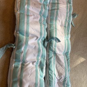 Pottery Barn Kids teal bumpers